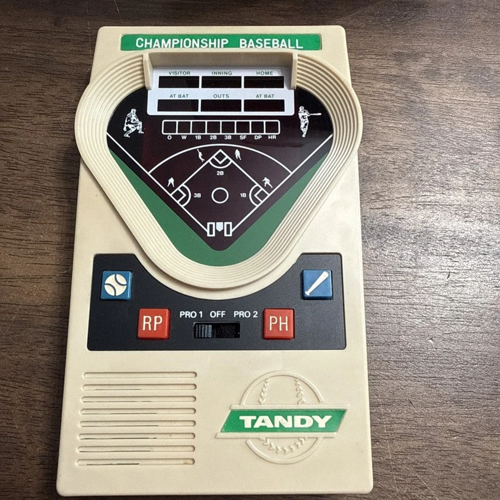 Vintage Tandy Championship Baseball Handheld Electronic Game 60-2154
